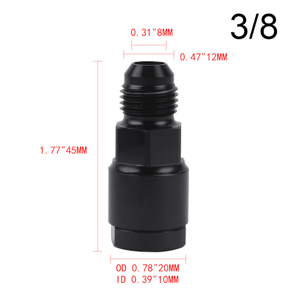 Auton varaosat AN6AN8 polttoaineen jakoputken liitin sopii LS1LS3/8 letkuliittimelle 5/16 liitin{f769}