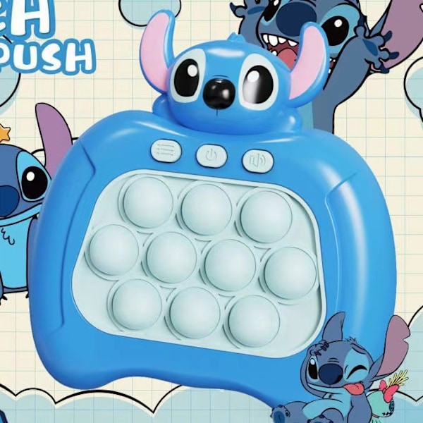 Stitch Pop It -peli - Pop It Pro Light Up -peli Nopea painallus Fidget