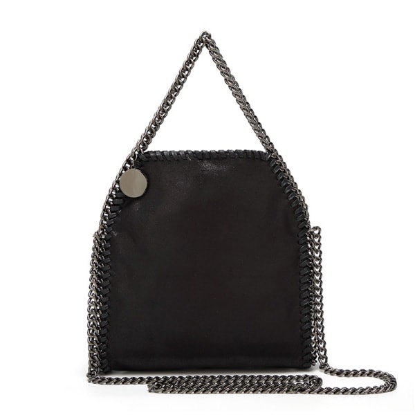 Dame Crossbody Tasker Mode Skuldertaske Kædetaske Mode Bærbar Kæde Vævet Håndtaske Blå blue