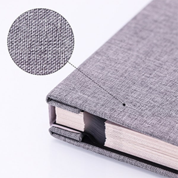 Itsekiinnittyvä valokuva-albumi 27 * 28 cm Scrapbook Album 40 kaksisivuista sivua Pellava Kansi DIY vuosipäivä muistoalbumi vauvalle häihin perheelle