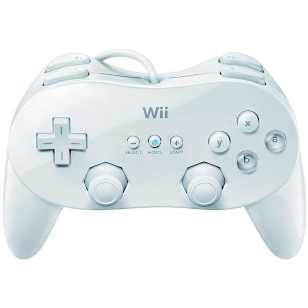 Wii Classic Controller Pro Vit för Förbättrad Spelupplevelse