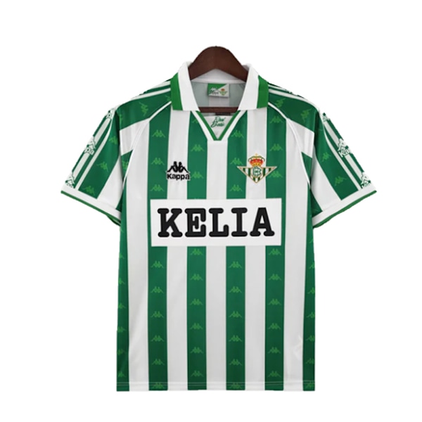 Real Betis herr 1996-97 Retro kortärmad fotbollströja 2XL