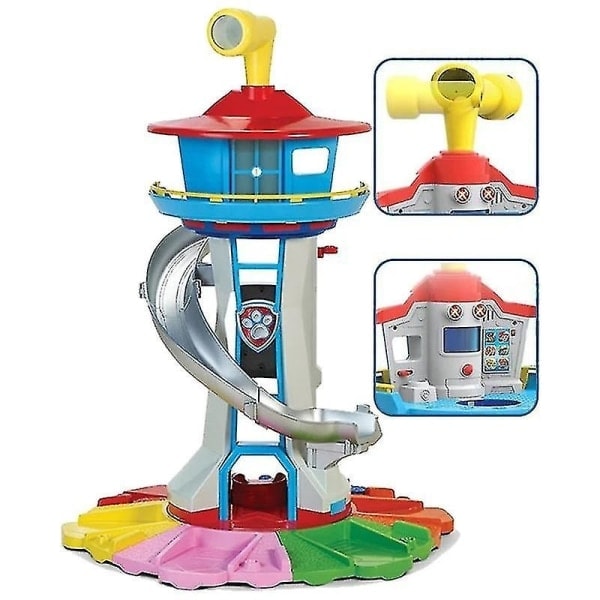 Paw Patrol Utsiktsplats - Stort torn med ljus och ljud, leksak för barn, födelsedagspresent, Roman 1 torn 1 tower