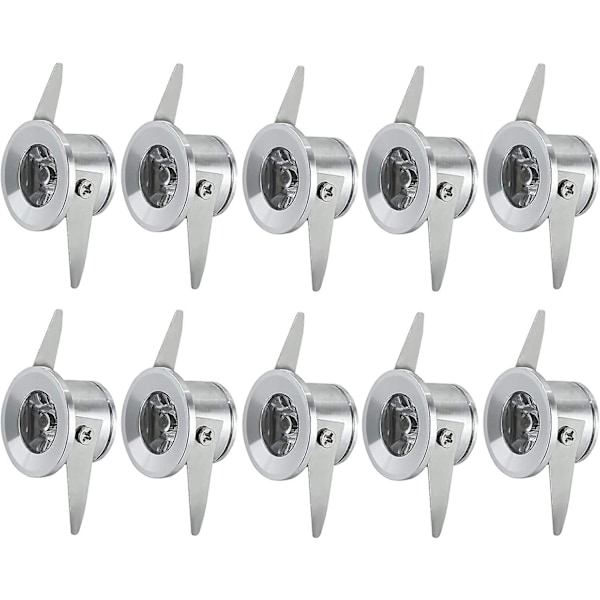 Downlight Lampor, LED Inbyggd Spotlight 1W Infälld Liten Spotlampa LED Taklampa Med Transformator För Vinkällare, Vardagsrum, AC85-265V, 10 st