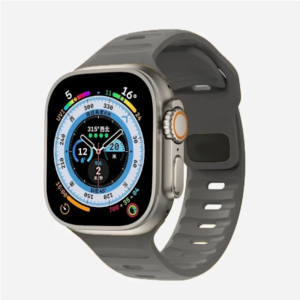 Silikoniranneke Apple Watchille 49mm 44mm 45mm 40mm 41mm 42mm 38mm Ultra 2 Sport-ranneke iwatch Series 9 8 7 6 5 se