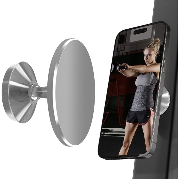 Uppgraderad magnetisk telefonhållare för gym, dubbel magnet med starkt grepp - XF11 -