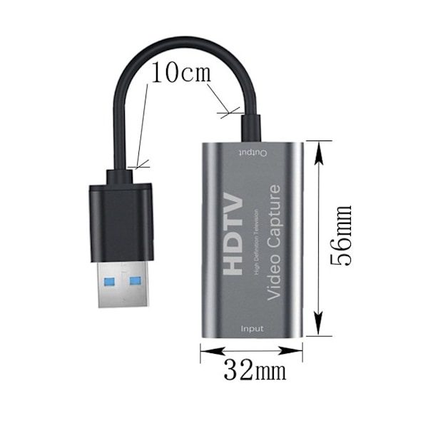 USB till HDMI-adapter Typ-A till HDMI-adapter HDMI-skärmadapter