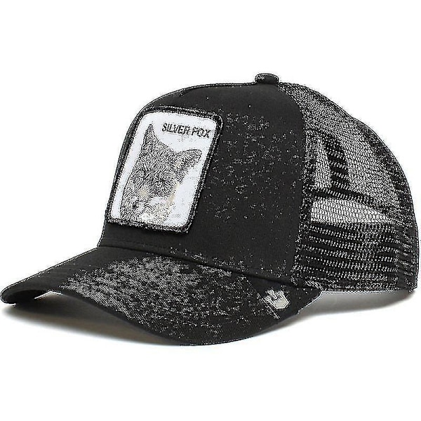 Svart Panther Mesh-lippis aikuisille, kesäbaseball-lippis, Trucker Cap W-WELLNG