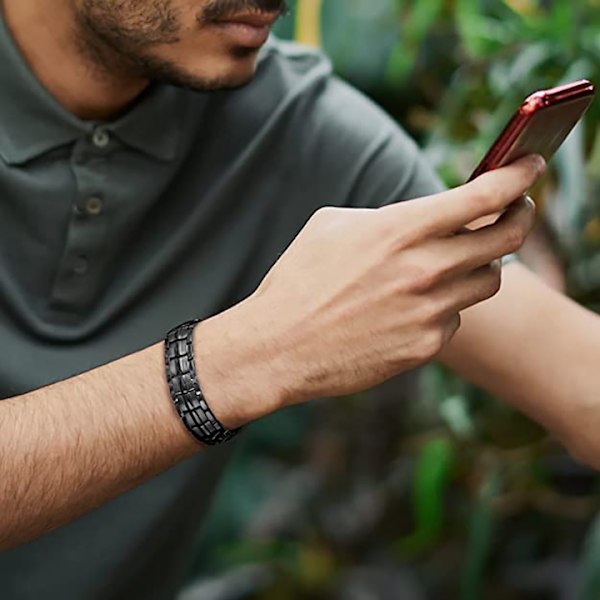 Stærkt magnetisk armbånd til mænd, perfekt til smertelindring