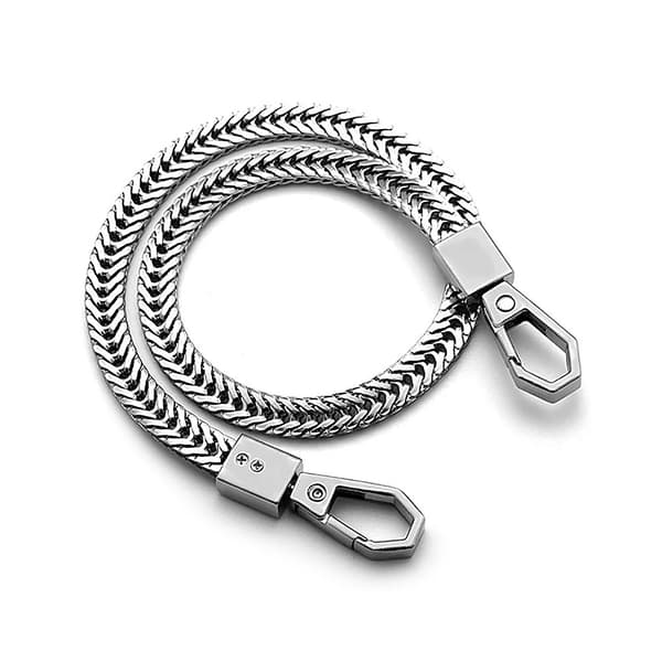 Keychain / Wallet Chain in Metal Cobra - Multiple Colors Silver Silver Silver