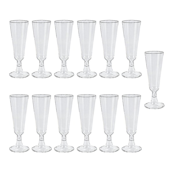 60 stk 150 ml engangs-hartsplast champagneglass rødvin glass bæger vinglass fest TAO