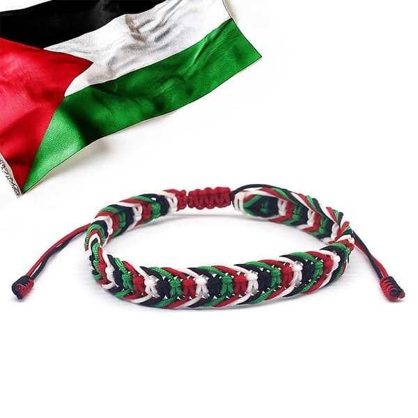 Palestiinalainen käsintehty kudottu rannekoru