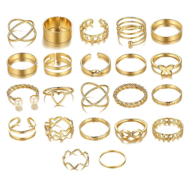 Tåringer i kobber for kvinner, åpne tåringer, justerbar ring for lilletåen, 22 stk