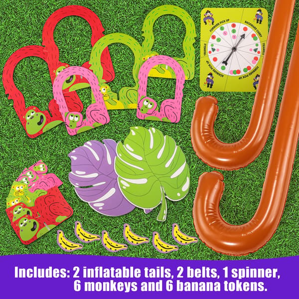Monkey Tail Chase Board Game, Interactive Family Challenge for 2+ Players