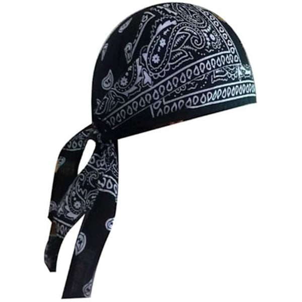 Unisex Bomuld Paisley Bandana Hovedbind Hårbånd Justerbar Durag Hat Kasket