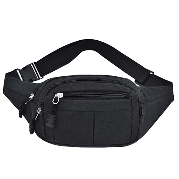 Bæltetaske til mænd og kvinder - Fanny Pack - Feriepenge black