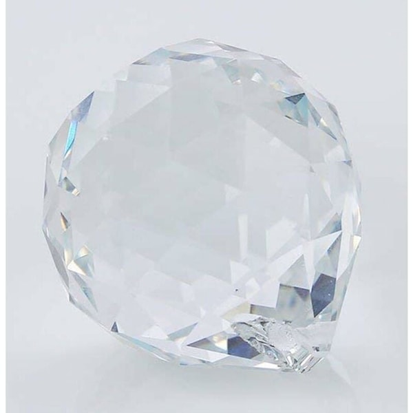 60 mm Stor klar glaskrystalkugle glaskugle glasprisme vedhæng regnbue krystal lysekrone krystaldele - bryllup, fest, festlig borddekoration