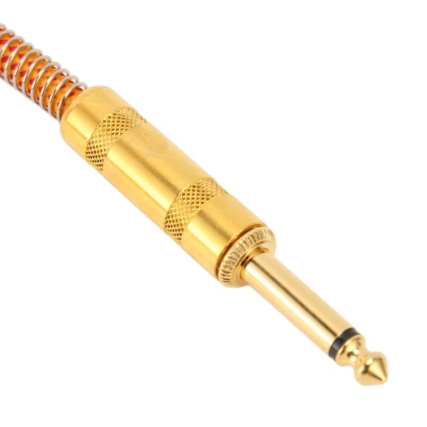 1/4 tums instrumentkabel rak 6,35 mm hane stereo ljud gitarrkabel basförstärkarkabel för elgitarr basgitarr 3m