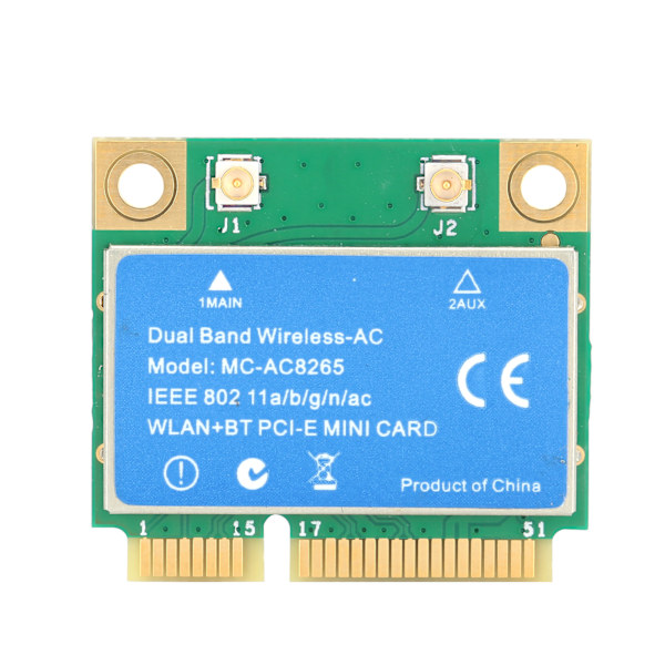 MINI PCI-E-kort 1200M 2,4GHz/5GHz Dual Band Intel 8265-siruun langattomaan verkkoon MC8265