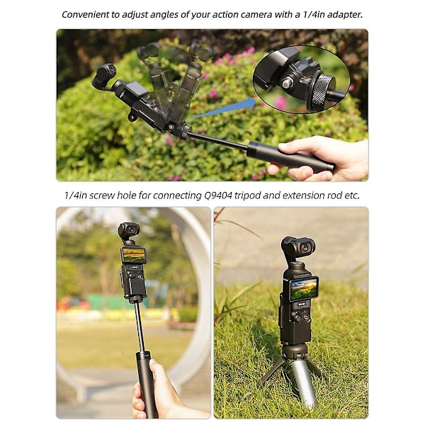 Vikbar Binaural Expansionsram för Pocket 3 Adapter Multifunktionell Bekväm Adapterfäste