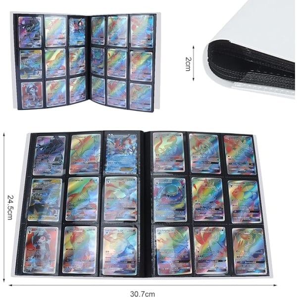 Samlekortmappe, samlekortholder, 360 kort, samlekortmappealbum-XF6-