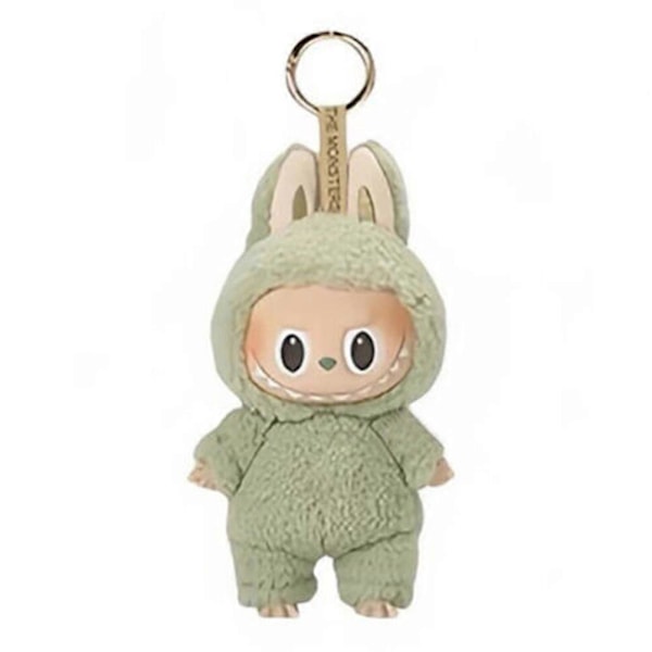 Labubu Macaron Monster Avaimenperä Jännittävien Hirviöiden Macarons Vinyyli Kasvot Pehmo Avaimenperät Taide Keräilyesineet Lelut Lahjat Ba:lle Green Fruit