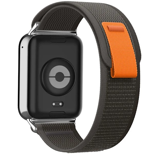 Nylonrem for Xiaomi Redmi Watch 4 Justerbar Elastisk Rem Klokkerem for iWatch Mi Band 8 Pro Band Tilbehør svart grå black grey