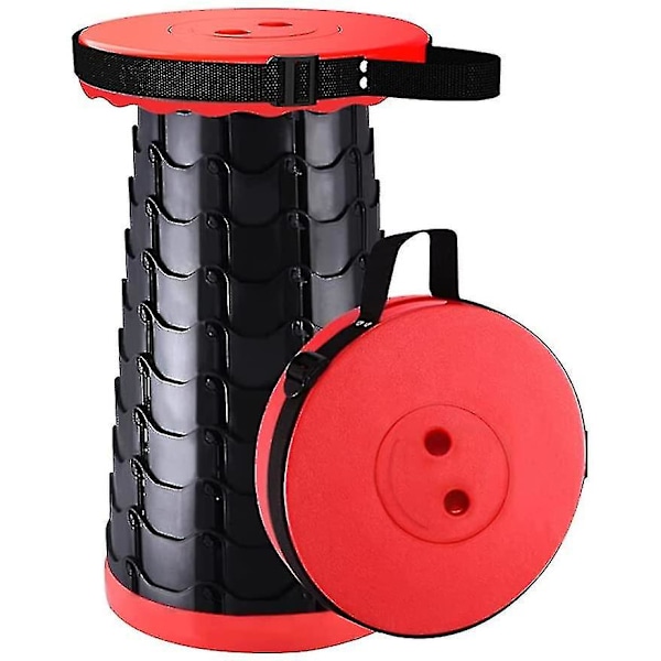 Bærbar Sammenleggbar Krakk - Sammenleggbar Plastkrakk for Camping - Sammenleggbart Sete - 150 kg Lastekapasitet