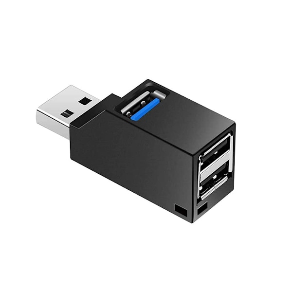 USB-hub, Mini USB 3.0-hub eller bærbar adapter (3 porter)