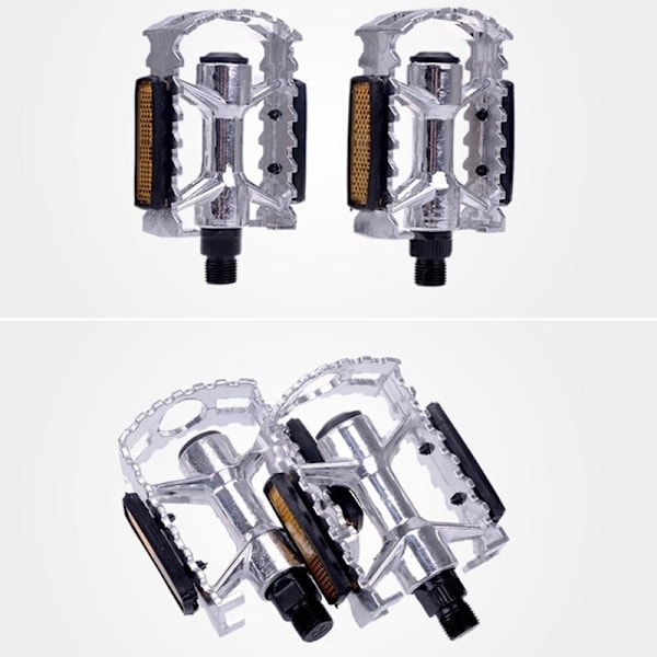 Universal mountainbikepedal i helaluminium, cykelpedal för fixed gear, halkskyddspedal, modifieringstillbehör{f708}
