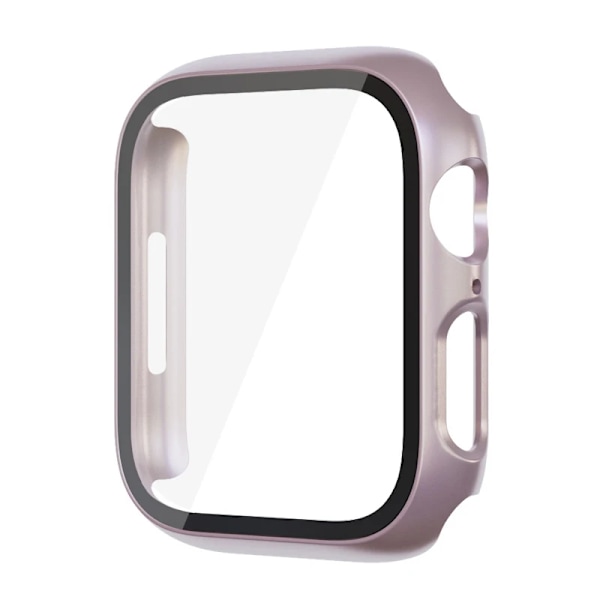 Glass+ Cover til Apple Watch etui 9 8 7 6 SE 5 iWatch Tilbehør Skærmbeskyttelse Apple Watch Series 45mm 41mm 44mm 40mm 42mm 38mm Bright ro Bright ro Bright rose 44mm series 654SE