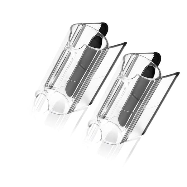 3-pack miniisbitsformar med lock - Silikon, 18 fack - för whisky, cocktails - Röd, grå, blå