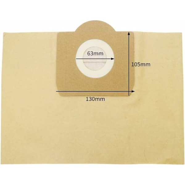 5 stk støvsugerposer for Karcher WD3, WD 3 Premium, WD3200, WD3500P, A2204, A2204, A2534, SE4001, KAR69591300