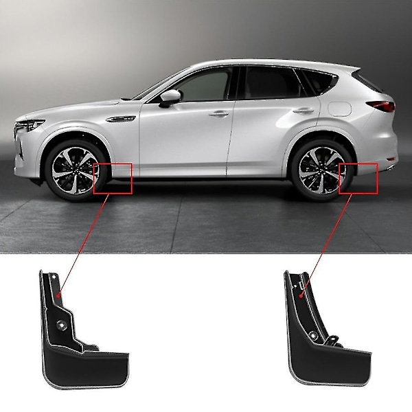 Autotarvikkeet Mazda CX-60 2022 2023 Roiskeläpät Mud Flaps Mudansuojat Auton Osat Llwl