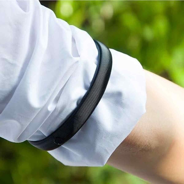 3 par anti-halkärmholdere, ærmeholdere, elastiske metalarmbånd til langærmede skjorter, til at fiksere lange ærmer, til tjenere, kvinder og