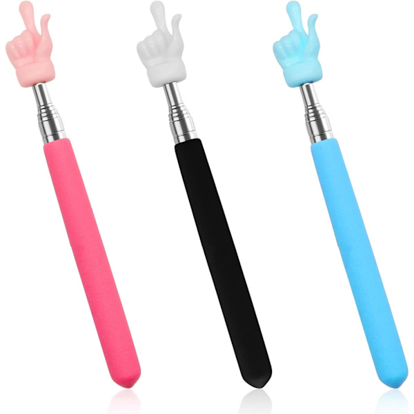 3-pack Telescopic Teacher Pointer, Extendable Handheld Pointer, M{ROG}
