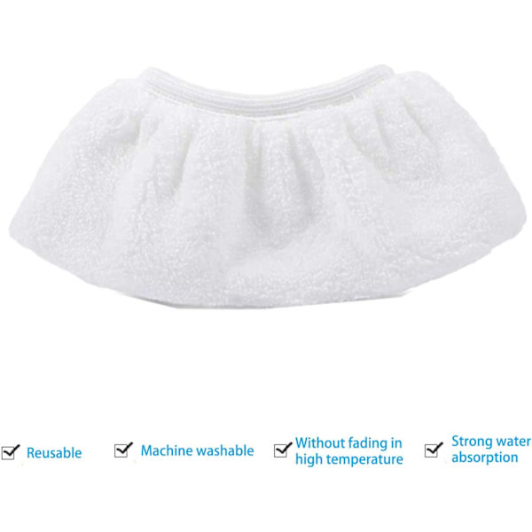 8-pack mikrofiberduk överdrag för Kärcher ångtvätt EasyFix SC2 SC3 SC4 SC5 handmunstycke tillbehör