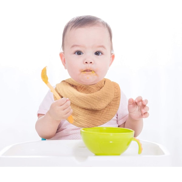 8-pack baby bandana haklappar, multifunktionella sjalhaklappar mjuka och absorberande