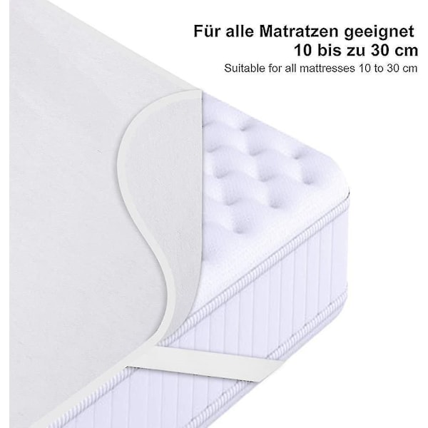 Madrasskydd 200x220 cm Molton 100% Bomull. Andningsbart. Bekvämt