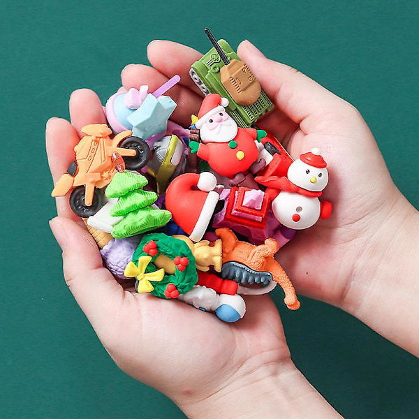 Jultomte kreativt suddgummi blindbox presentask presentpris