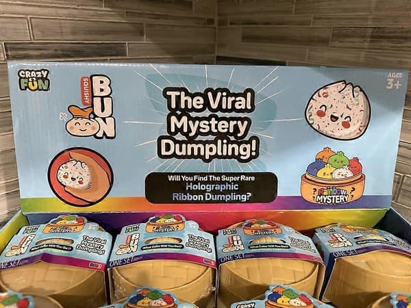 Rare Viral Holographic / Rainbow Mystery Squishy Dumpling (Available Separately) Hot-2pcs Large