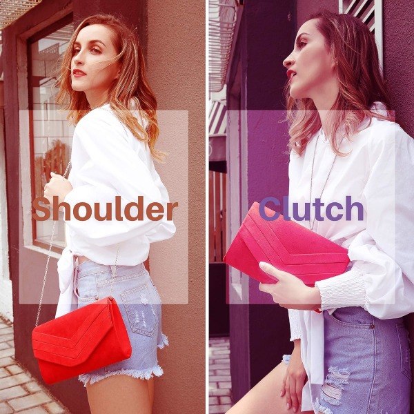 Damclutch, 3D-fløjlsbryllup en skulder Crossbody aftenstaske Clutch (marineblå)