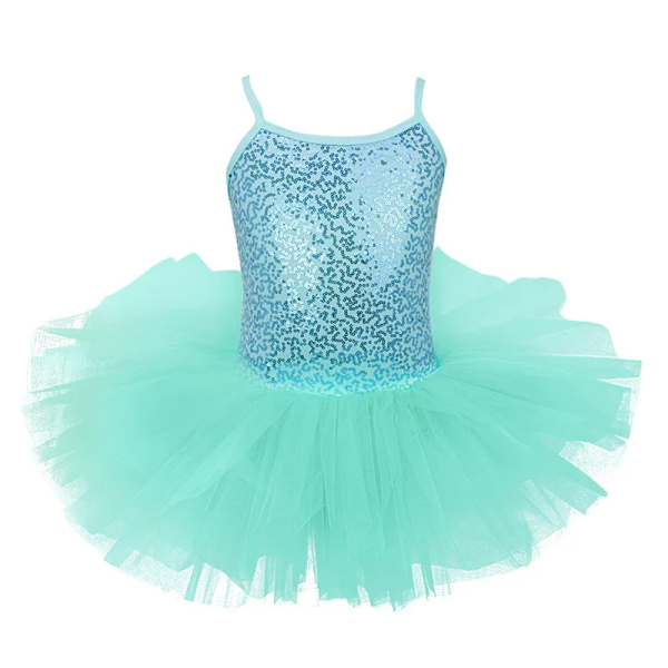 iEFiEL Barnklänning för flickor, balettklänning, baby, cosplay, tutu, blomklänning, tyll, danskläder, ballerina, älva, festdräkter 4XL (10-12 år) 4XL (10-12 Years) Turquoise