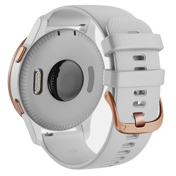 18mm 20mm Rem til Garmin Venu Sq 2 Plus Vivoactive 4S Smartwatch Armbånd Armbånd Venu 3S 2S Vivoactive 3 5 Udskiftningsrem Grå