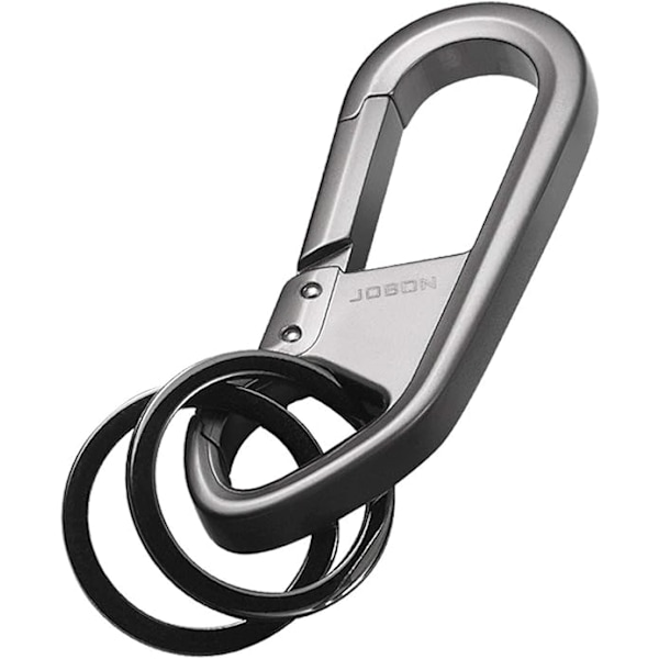Nøglering i zinklegering, stærk karabinhageform, nøglering, nøglekæde, nøgleholder
