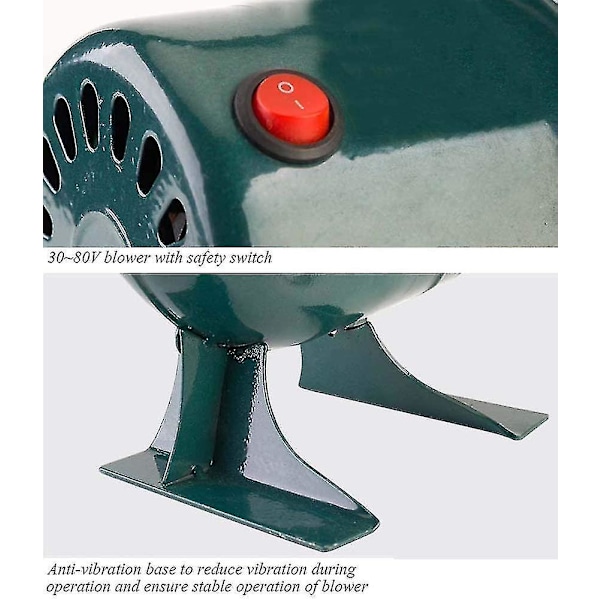 220v elektrisk smidesbälg - med regulator - grillspisfläkt - centrifugal grillfläkt, 60w