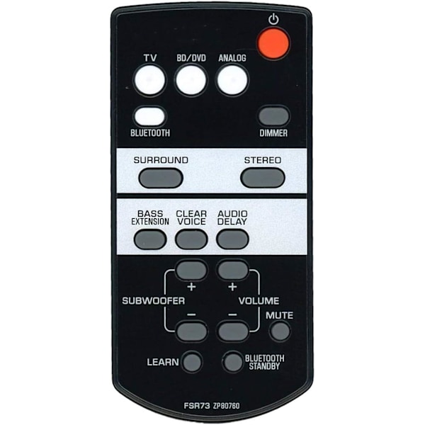 Ny FSR73 ZP80760 Soundbar Erstatningsfjernkontroll Passer For Ya
