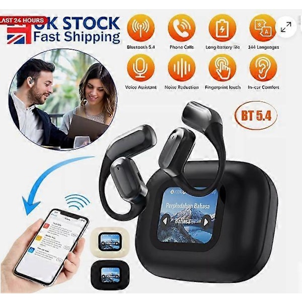 2025 144+ Sprog AI Oversætter Hovedtelefoner Bluetooth Oversættelse i Realtid
