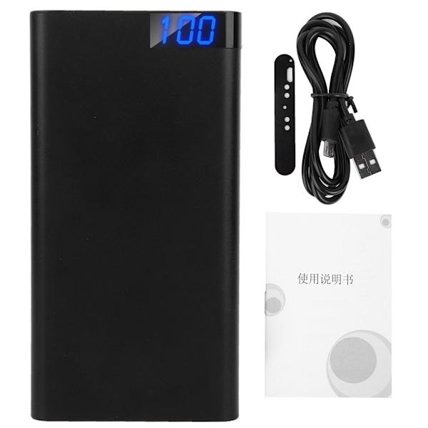 Bärbar 10000mAh Powerbank med Stor Kapacitet och Mini Mörkerseende 4K HD WiFi-Kamera