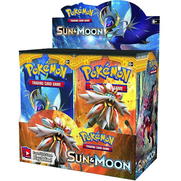 UDSALG! 360 stk Gaveæske Evolving Skies Booster Pack til Børn Tegneserie Søde Spillekort Papir (Sun Moon) Sun Moon
